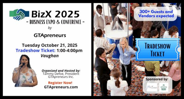 BizX 2025 graphic - Tradeshow ticket 2