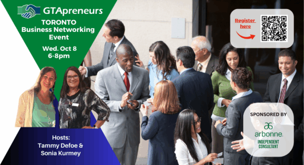 GTApreneurs October 8 Business Networking Event Toronto